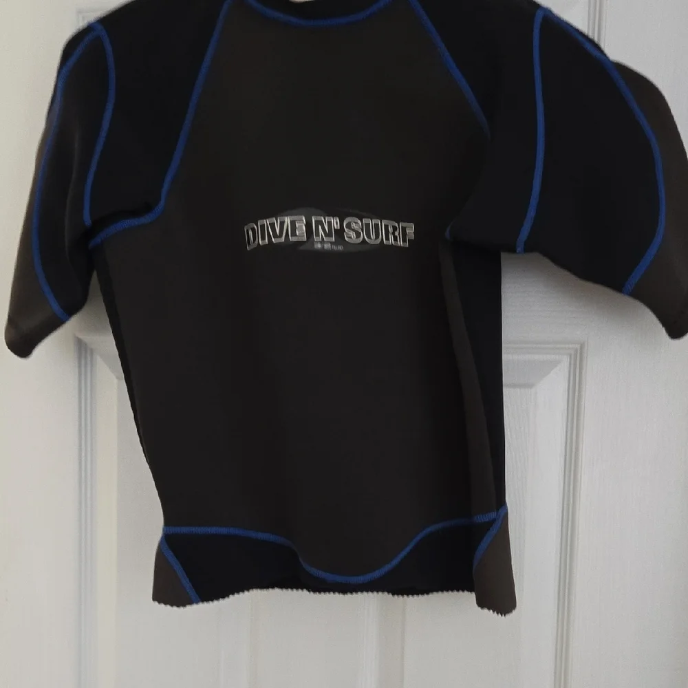 Mens Black Wet Suit Top